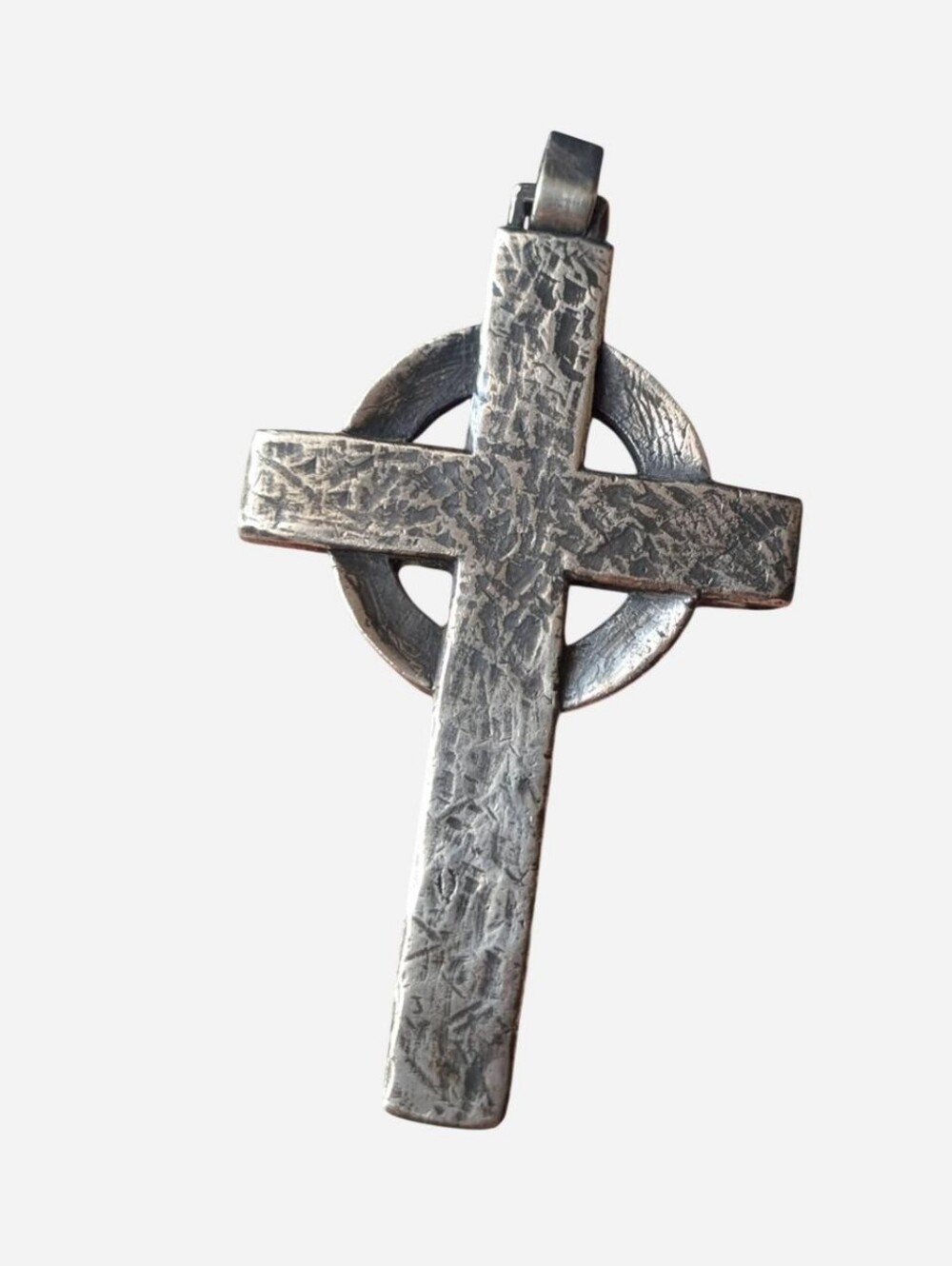 Retired James Avery Hammered Celtic Cross XXL Pendant Sterling silver 50g 925